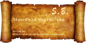 Sternfeld Boglárka névjegykártya